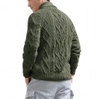 Men's English pel Jacquard Knit  Cardigan