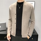 Pure Color Casual Knitted Cardigan