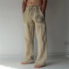 Men's Casual Breathable Loose Cotton Trousers