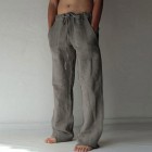 Men's Casual Breathable Loose Cotton Trousers