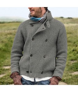 Men's Fashion British Style Thick Knit Cardigan