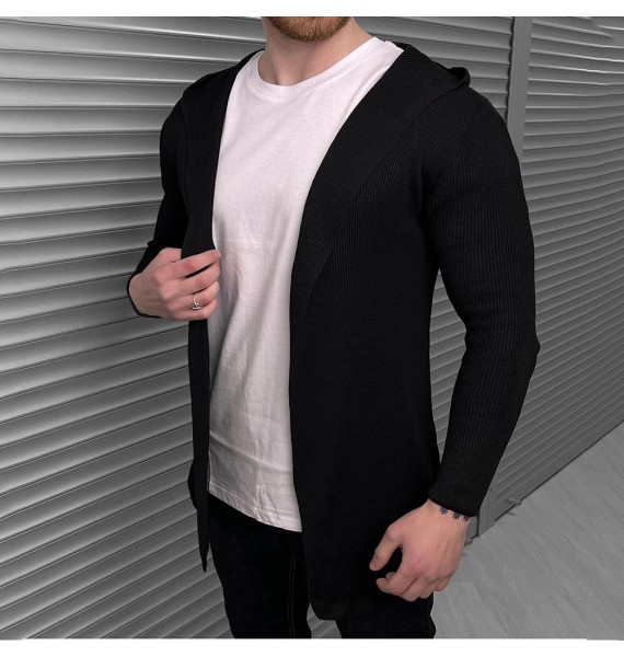 Men's Solid Color Mid-length Sweater