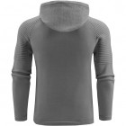 Men's Simple Casual Long Sleeve Sports Hooded Knit Sweater