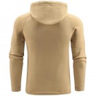 Men's Simple Casual Long Sleeve Sports Hooded Knit Sweater