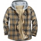 Men's Cssic Yellow Pid Texture Hooded Jacke