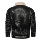 Men's Outdoor Casual Cotton PU Leather Jacket