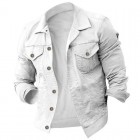 Men's Fashion Casual Solid Ripstop pel Jacket