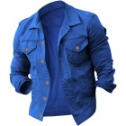 Men's Fashion Casual Solid Ripstop pel Jacket