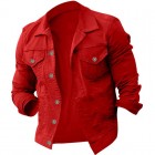 Men's Fashion Casual Solid Ripstop pel Jacket