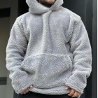 mb Wool Padded Hooded Sweatshirt