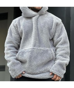 mb Wool Padded Hooded Sweatshirt