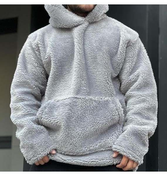 mb Wool Padded Hooded Sweatshirt