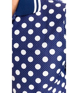 Polka Dot short sleeve polo shirt