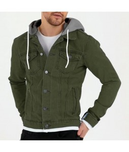 Men's Outdoor Multi-pocket Workwear pel Hooded Jacket