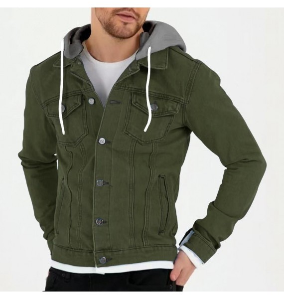 Men's Outdoor Multi-pocket Workwear pel Hooded Jacket