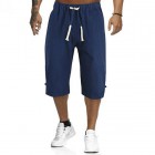 Men's Linen Solid Color Casual Mid Length Shorts