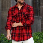 Casual Long Sleeve Pocket Men's Shirt