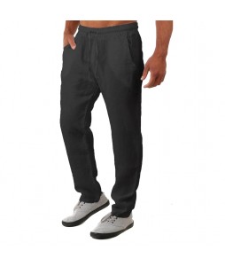 Men's Breathable Cotton Linen Loose Casual Pants