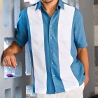 Men's Holiday Fashion Heather Short Sleeve Shirt