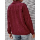 Ins Hot Models European And American Women's Tops For Autumn And Winter   Solid Color Jacket Bzers