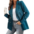 Ins Hot Models European And American Women's Tops For Autumn And Winter   Solid Color Jacket Bzers