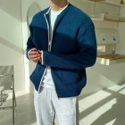 Gentleman's Simple Casual Zipper Knit Cardigan