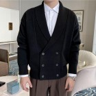 Gentleman Autumn And Winter Double Button Knitted Cardigan