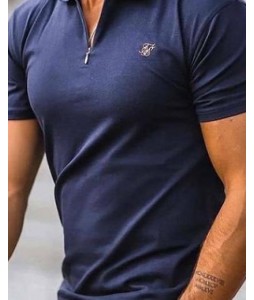 Casual Mens Solid Polo Shirt