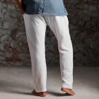 Men's Linen Simple Basic Estic Waist Pencil Pants