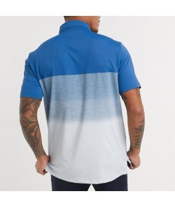 Men's Casual Gradient Color Polo Shirt