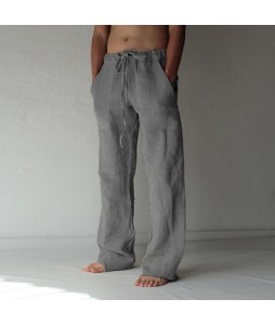 Mens Linen Cozy Casual Pants