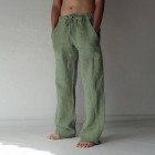 Mens Linen Cozy Casual Pants