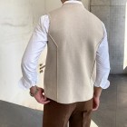 Men's Double Breasted Knit Sleeveless Waistcoats