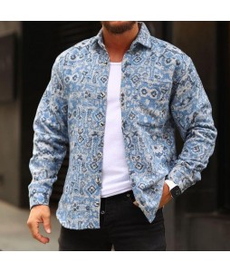 Mens Fashion Wool Shirt Jacket