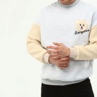 Fleece Panel Crew Neck Sweatshirt