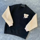 Fleece Panel Crew Neck Sweatshirt