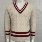 Men's Striped Colorblock Knit Sweater