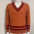 Men's Striped Colorblock Knit Sweater