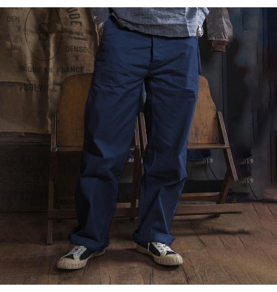 1940s World War II USN HBT deck pants