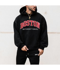 Boston Fashion Men's Oversized Sweatshirt Hoodie