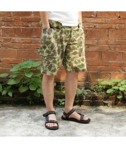 1943 Model US Army HBT Duck Hunter Camo Shorts