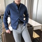 Elegant Men's Simple Knit Cardigan