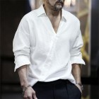 Men's Retro Style Linen Shirt