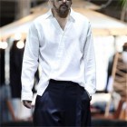 Men's Retro Style Linen Shirt