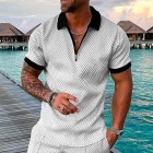 Men's Casual Printed Polo Shirt