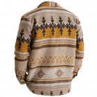 Men's  Ethnic Print Wool Shirt Jacket