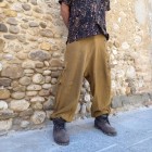 Men's Loose Ethnic Raw Cotton Harem Pants