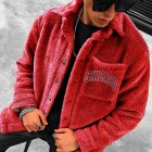 Oversized Men's Bulls Print mb Jacket