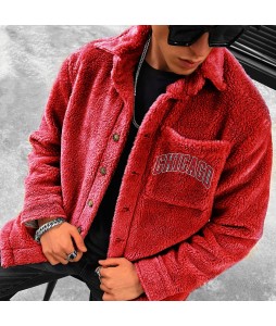 Oversized Men's Bulls Print mb Jacket