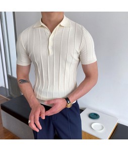 Gentleman cssic knit polo shirt